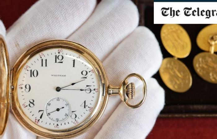 In der Titanic gefundene goldene Taschenuhr wurde zu einem Rekordpreis verkauft