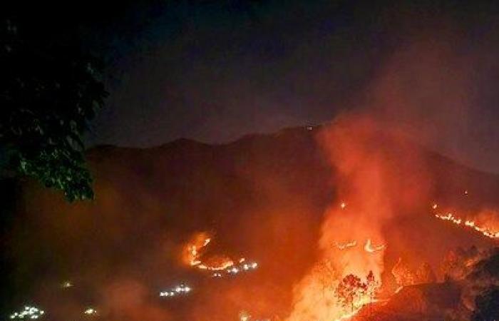IAF-Hubschrauber war angebunden, um Waldbrände im Nainital von Uttarakhand zu löschen | Indische Nachrichten