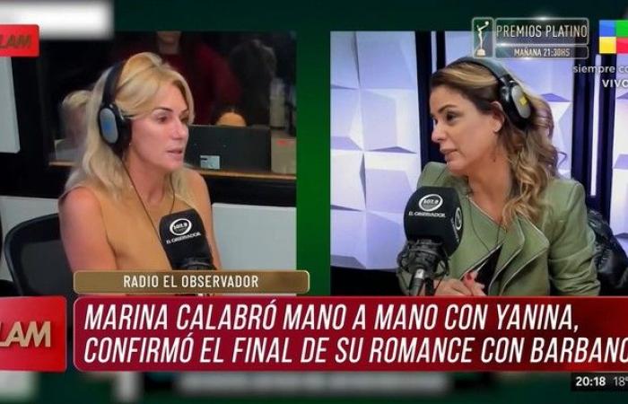 Marina Calabros Kummer, als sie die Trennung von Rolando Barbano bestätigte