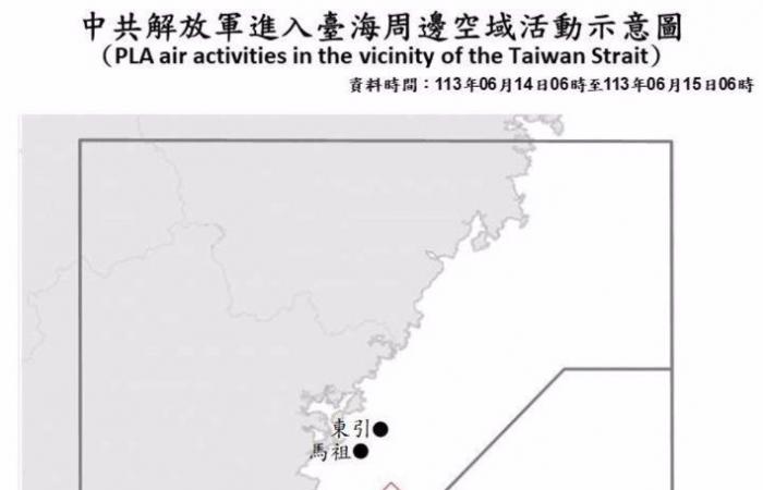 Taiwan entdeckt zwölf Kampfflugzeuge und acht Schiffe der chinesischen Armee in seiner Nähe