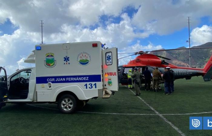 Valparaíso: SAMU-Team reiste auf einem Kriegsschiff nach Juan Fernández, um einem Patienten zu helfen | National