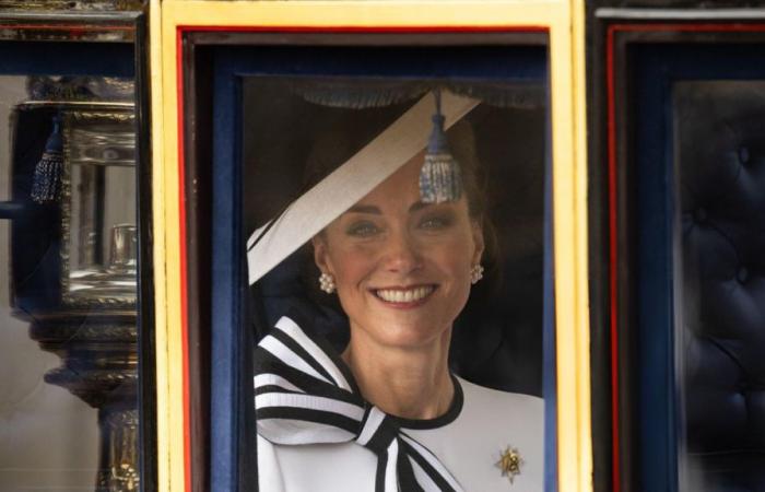 Kate Middleton, Prinzessin von Wales, tauchte bei einer Parade in London wieder auf