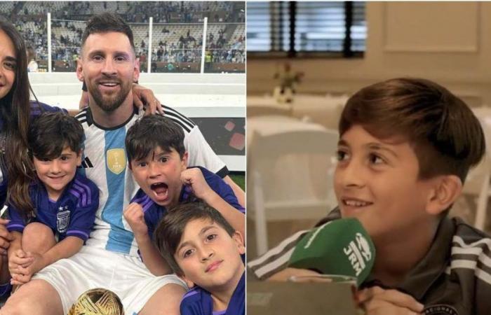 Messis ältester Sohn gab sein erstes Interview als Fußballspieler und erzählte, welches Trikot er gerne verteidigen würde