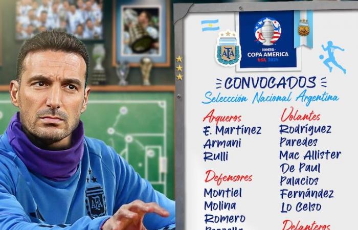 Copa América 2024: Die ENDGÜLTIGE LISTE der argentinischen Nationalmannschaft wurde veröffentlicht