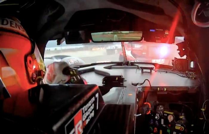 Ferrari führt beim Aufwärmen in Le Mans mit einem Unfall für den Toyota Nr. 7 an