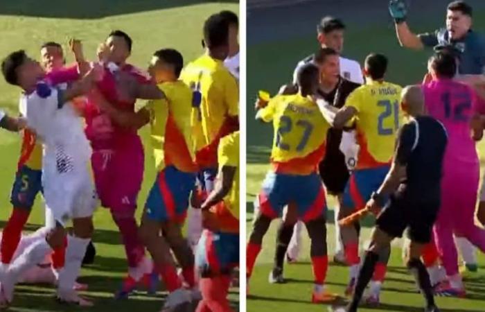 Kampf zwischen Spielern der kolumbianischen und bolivianischen Nationalmannschaft: alles wegen eines Schlags gegen Luis Díaz