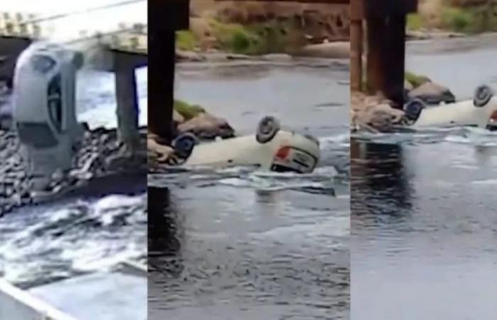 Eine junge Frau verlor die Kontrolle über ihr Auto und stürzte von einer Brücke in den Fluss