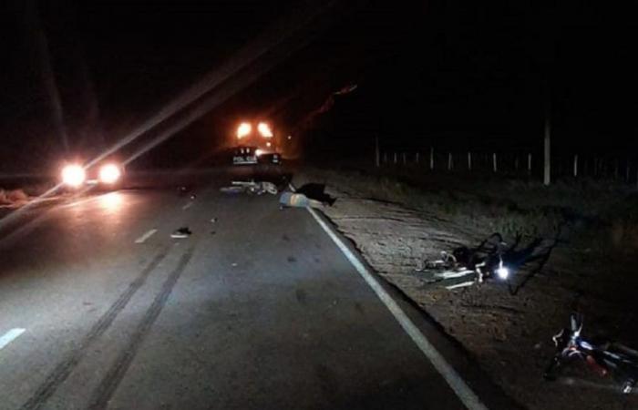 Ein junger Mann starb nach einem seltsamen Unfall zwischen einem Motorrad und zwei Fahrrädern auf einer Mendoza-Route