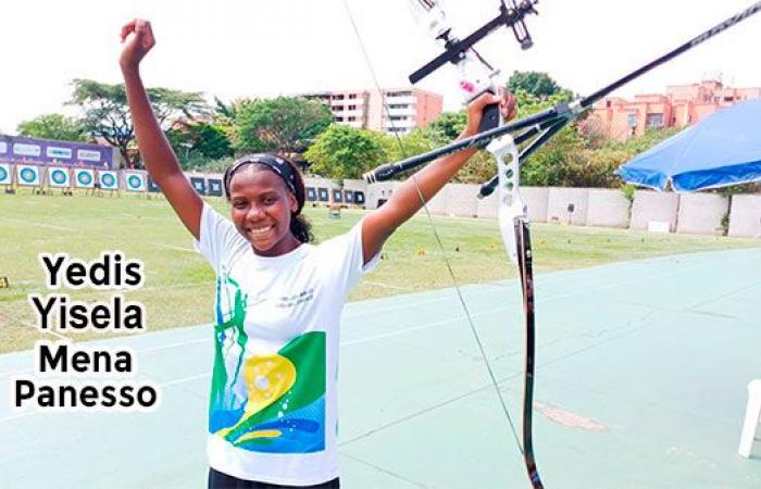 Ein Mädchen aus Riosucio wurde zum Bogenschießen-Wettbewerb nach Jamaika berufen