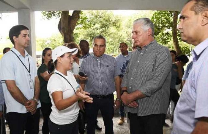 Der kubanische Präsident besichtigte die Gemeinde der Hauptstadt