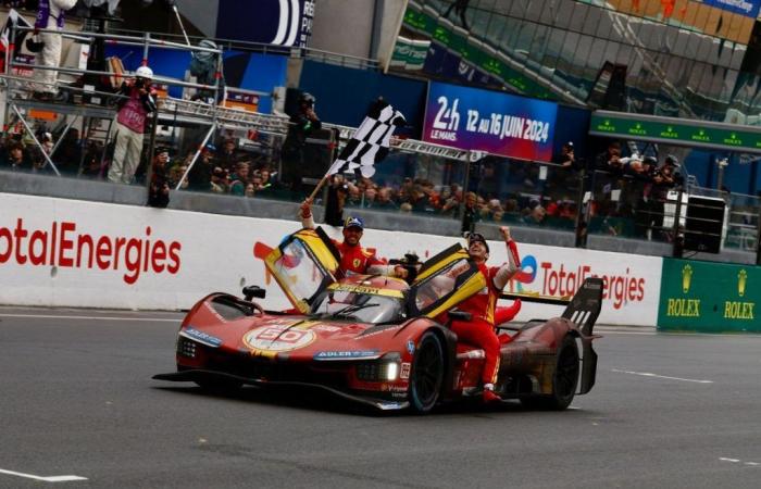Ferrari gewinnt die 24 Stunden von Le Mans vor dem Toyota von Pechito López