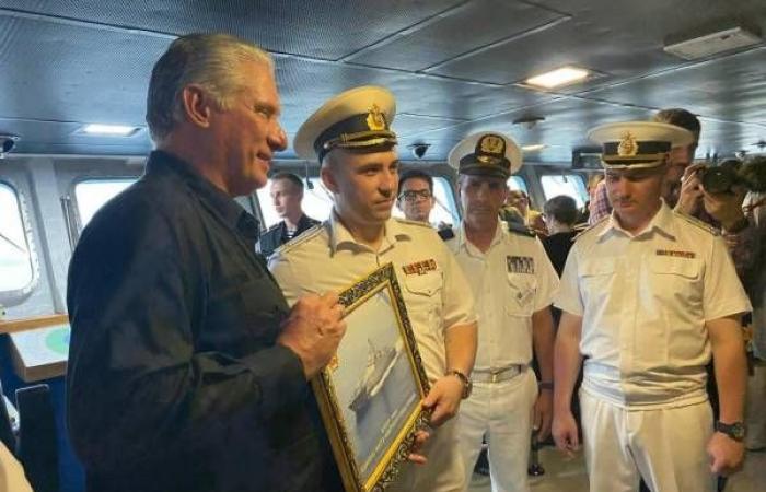 Miguel Díaz-Canel besuchte Schiffe der russischen Marine, die im Hafen von Havanna anlegten – Juventud Rebelde
