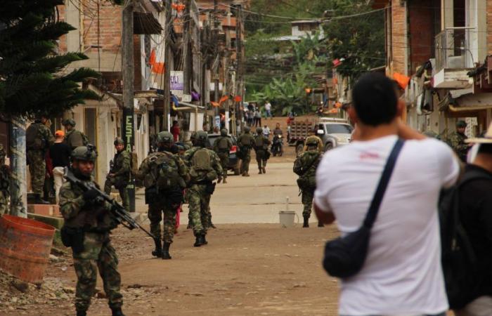 Zusammenstoß zwischen der Armee und der EMC in Algerien, Cauca