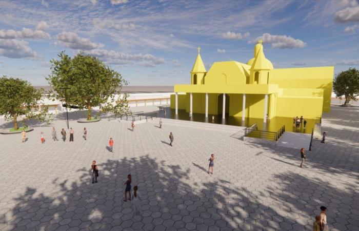 Das Restaurierungsprojekt für die Esplanade der Kirche von La Tirana schreitet voran