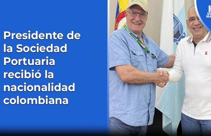 Der Präsident der Port Society erhielt die kolumbianische Staatsangehörigkeit