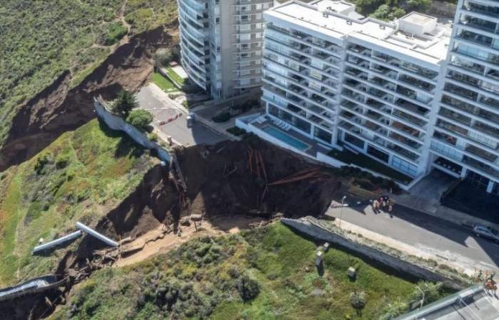 Ein Spezialist warnt davor, dass sich der Erdrutsch in Reñaca verschlimmern könnte, wenn ein bestimmter Eingriff nicht durchgeführt wird