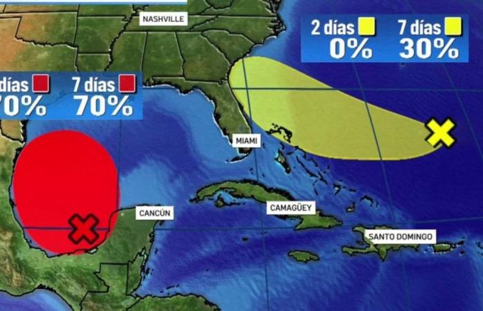 NHC überwacht zwei Gebiete im Golf von Mexiko und östlich von Florida – Telemundo Miami (51)
