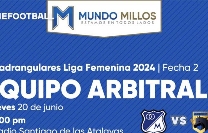 Luisa Martínez wird die Richterin von Llaneros gegen Millonarios in Yopal sein