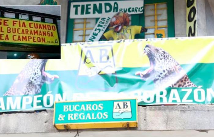 Sie aktualisieren das berühmte Schild „Vertrauen, wenn Bucaramanga Champion der A ist“