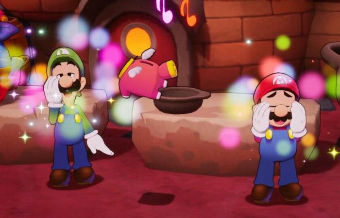 Mario und Luigi nehmen an einem völlig neuen Rollenspiel mit dem farbenfrohen und freundlichen Mario & Luigi: Brothership für Nintendo Switch teil