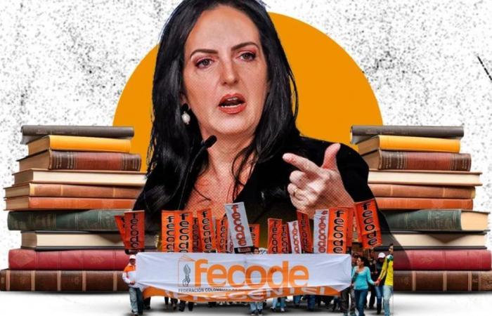 María Fernanda Cabal löste Kontroversen aus, als sie ein Video veröffentlichte, in dem der Fecode-Führer „Jam“ für Kongressabgeordnete forderte