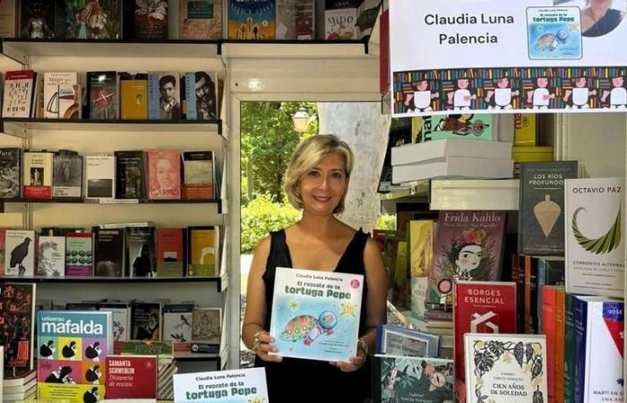 Unterschrift von Claudia Luna Palencia auf der Madrider Buchmesse