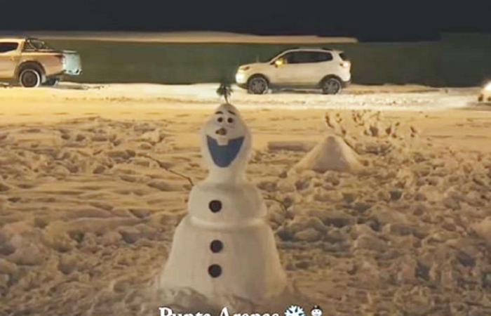 In Punta Arenas fand ein traditioneller „Schneeaffen“-Wettbewerb statt: Dies war das Gewinnerwerk