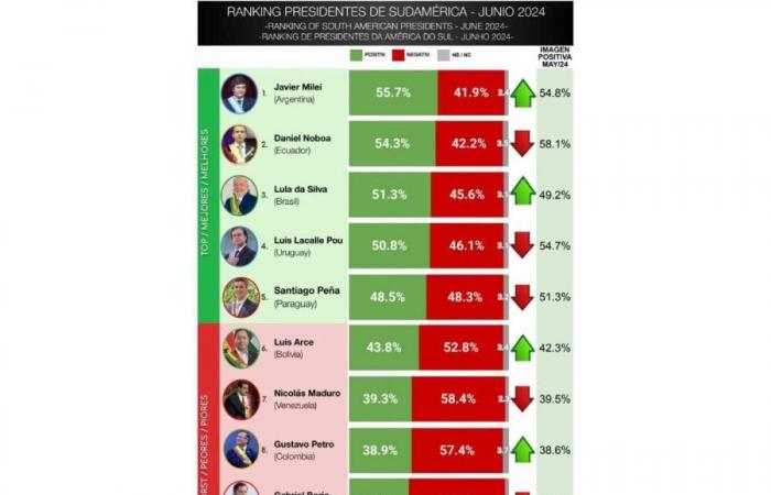 Laut einer Umfrage ist Javier Milei der Präsident mit dem besten Image in Südamerika