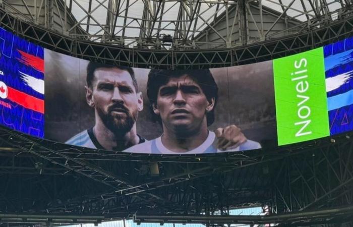 Das Bild von Messi und Maradona in der Vorschau Argentinien-Kanada :: Olé
