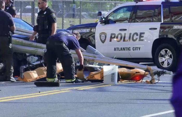 Polizeiautos von Atlantic City in Unfall verwickelt, der die Ampel lahmlegte – Telemundo 62