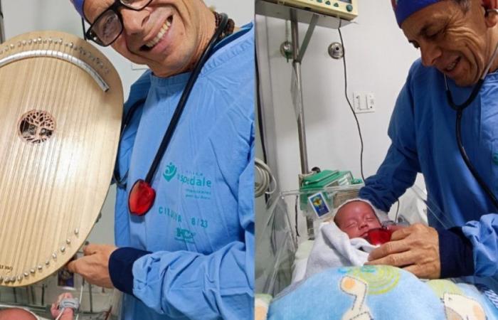 Zwillinge, die in einer Klinik in Manizales zu früh geboren wurden, überleben