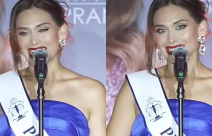 Nathaly Terrones hielt eine Rede bei der Wahl zur Miss Supranational 2024, erntet jedoch heftige Kritik für ihr Kleid und ihre Frisur
