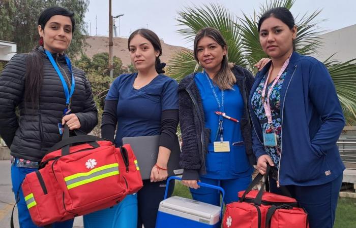 Der Gesundheitsdienst von Arica und Parinacota hat von Tür zu Tür gegen das Synzytialvirus geimpft