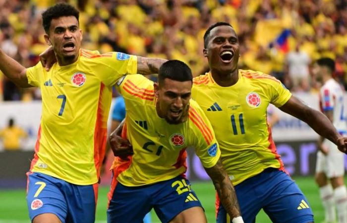 Spieler, die Kolumbiens erstes Tor in der Copa América erzielten