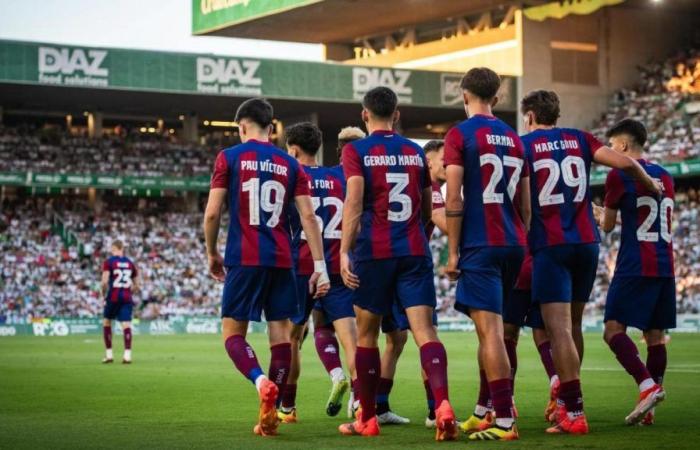 Der Barça-B-Spieler von Rafa Márquez bricht in Córdoba zusammen: Tränen des Schmerzes