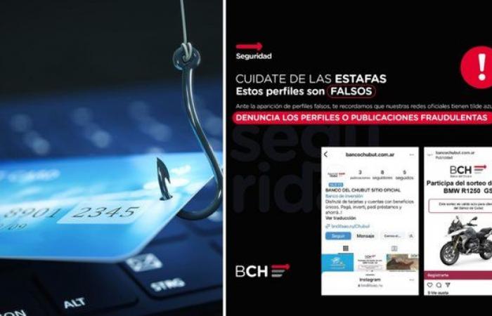 Virtuelle Betrügereien: Warnung vor einer falschen Banco del Chubut-Ziehung