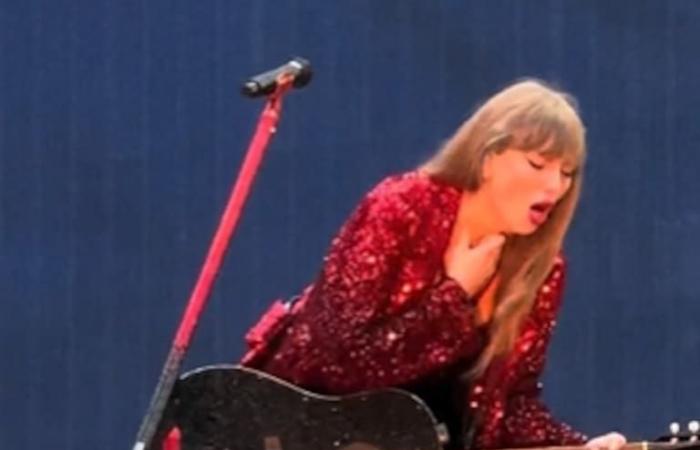 Taylor Swift wurde während einer Live-Show Opfer eines Insekts, das ihr einen Streich spielte
