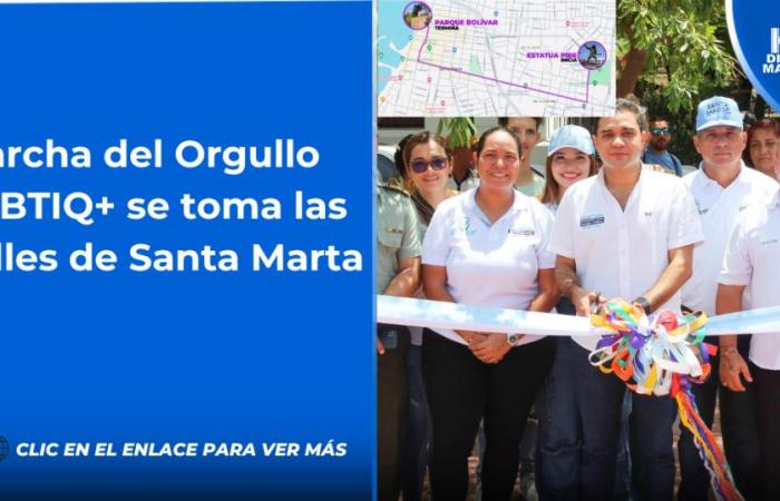 Der LGBTIQ+ Pride March geht auf die Straßen von Santa Marta