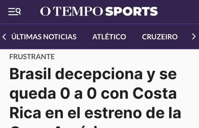 Brasilien: Harte Auswirkungen nach dem Unentschieden gegen Costa Rica und ein verheerendes Ergebnis für Vinícius :: Olé