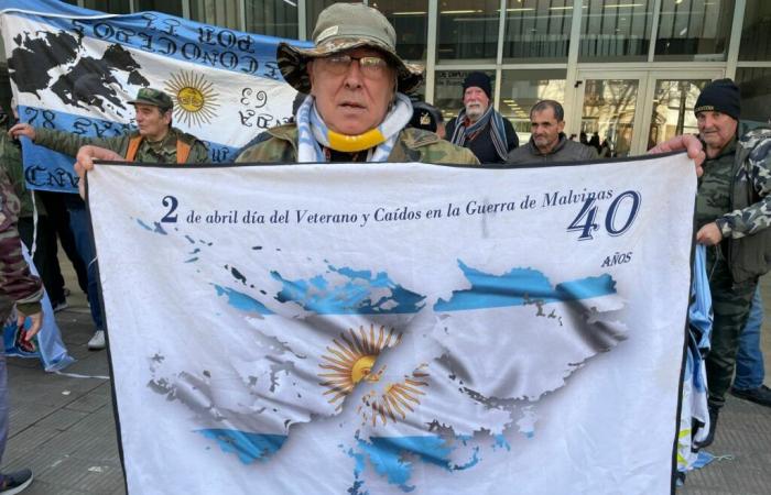 Kontinentalveteranen protestierten im Parlament von Buenos Aires
