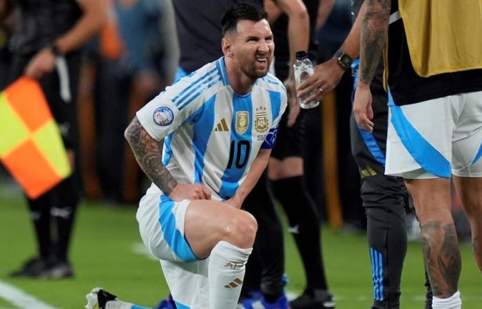 SORGE um Lionel Messi: Er musste in der ersten Halbzeit gegen Chile vom Arzt behandelt werden