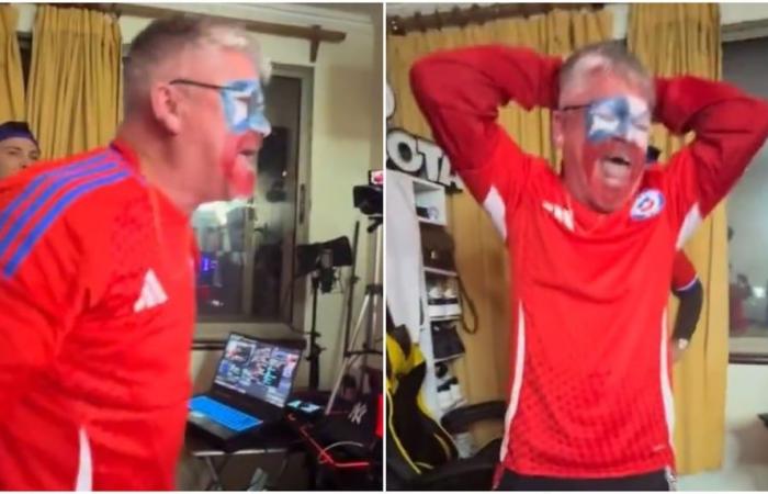 VIDEO: Der virale SCHREI eines chilenischen Fans, der vor WUT explodierte, als er Argentiniens Tor bei der Copa América sah