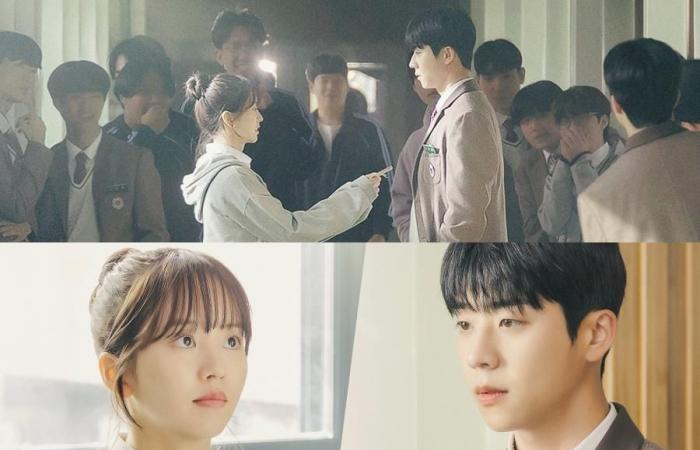 Kim So Hyun und Chae Jong Hyeop sind verliebte Oberschüler im nostalgischen Poster zu „Serendipity’s Embrace“