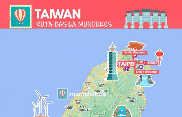 Taiwan: Reiseroute 2024