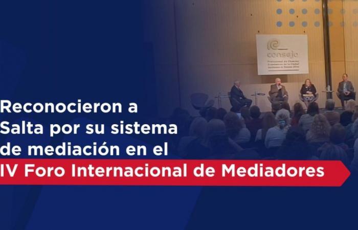 Salta wurde für sein Mediationssystem beim IV. Internationalen Mediatorenforum ausgezeichnet