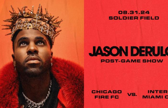 Chicago Fire FC kündigt Pop/R&B-Superstar Jason Derulo als Headliner der Post-Match-Show am 31. August 2024 an