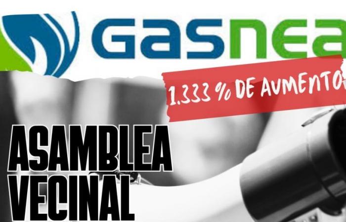 Nach übermäßigem Anstieg fordern sie die Neuabrechnung des Gasdienstes in Itaembé Guazú
