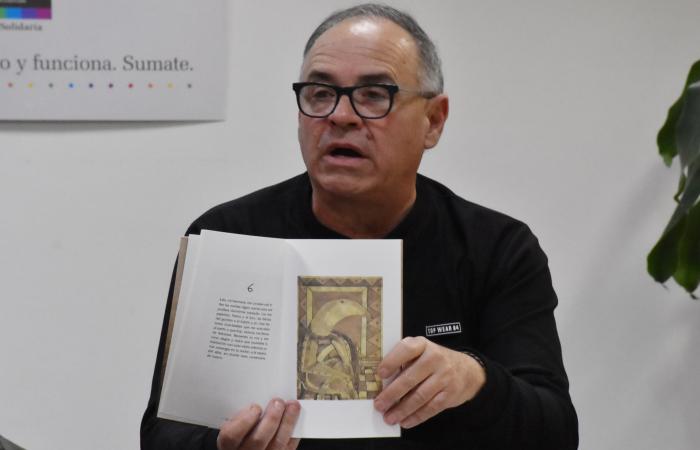 Leonardo Mezzetti und sein neues Buch, das Geschichten und Illustrationen vereint