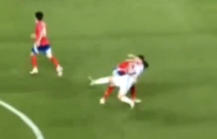 Rodrigo Echeverrías Tackling gegen Messi scheiterte in der Copa América