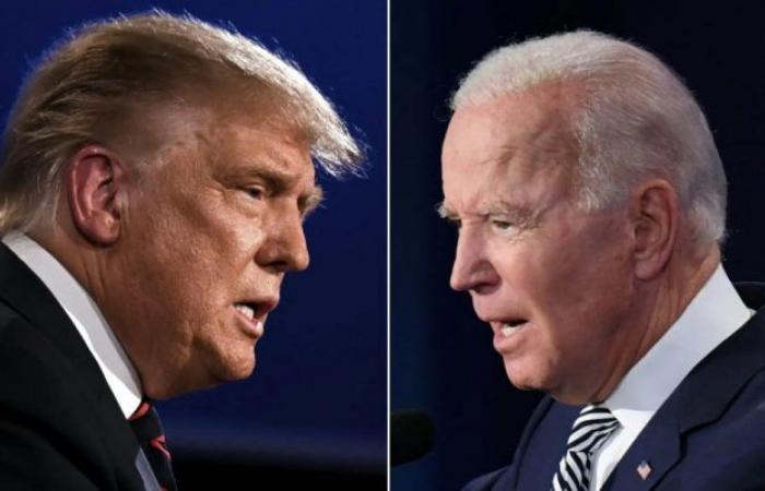 Joe Biden und Donald Trump, erste Debatte im Jahr 2024
